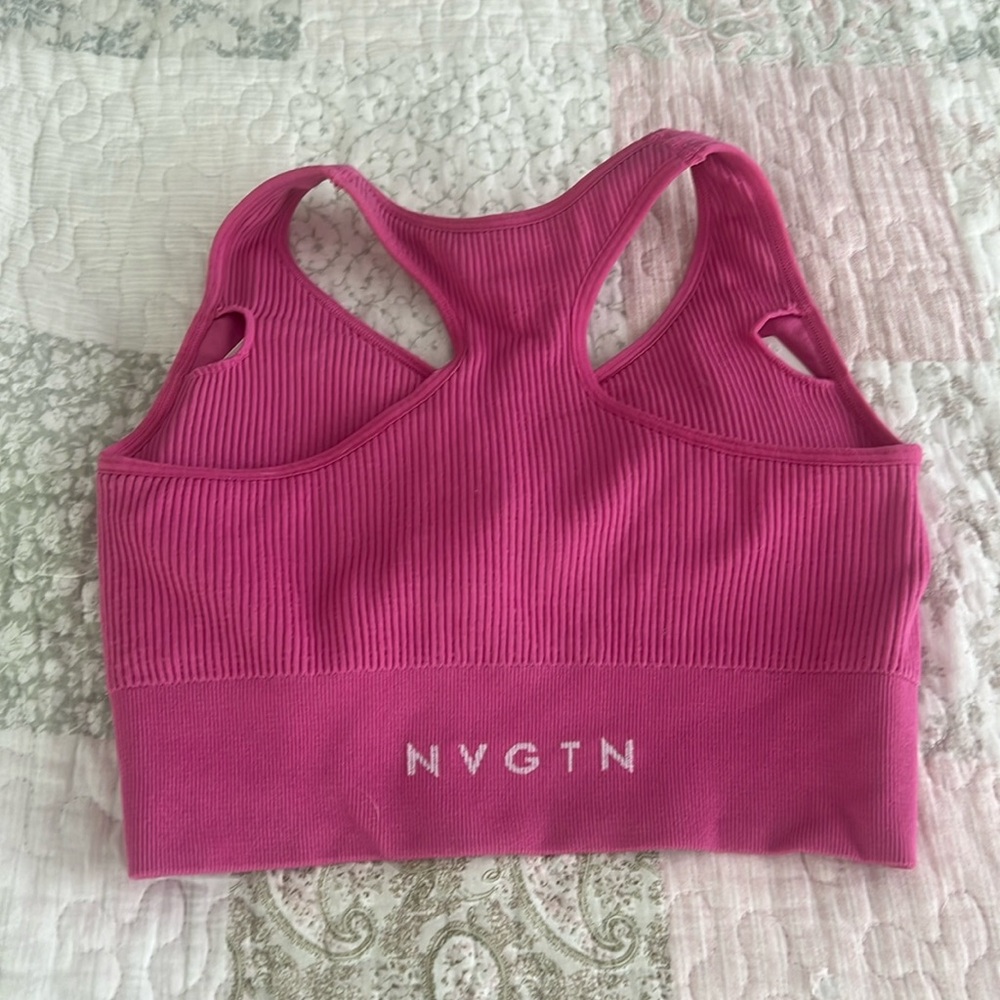 NVGTN small pink sports bra